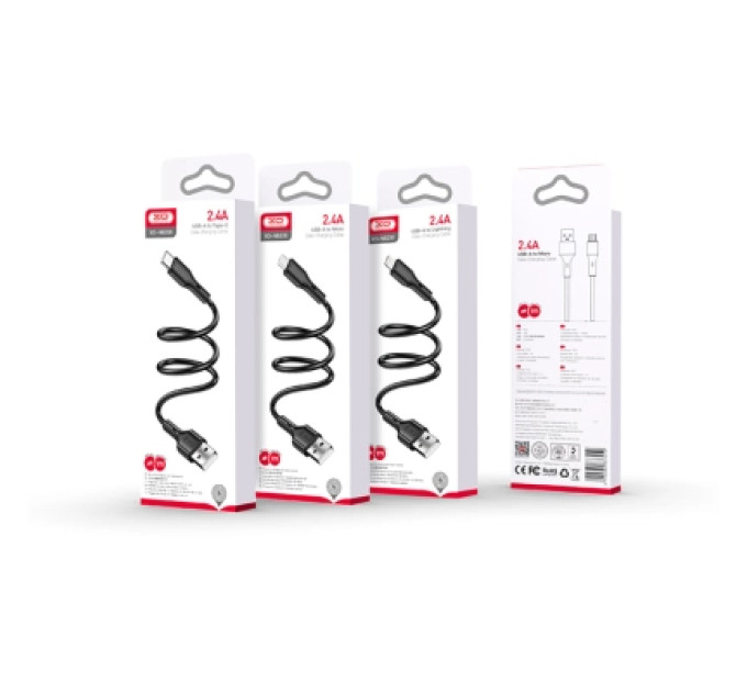 XO Дата кабель USB 2.0 AM to USB-C NB230-AC black XO (NB230-AC.black)