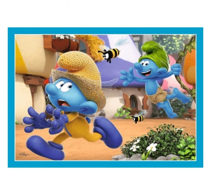 Trefl Пазл Trefl The Smurfs Село Смурфів 4 in 1 (35, 48, 54, 70) елемента (5900511346565)