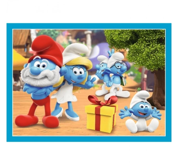 Trefl Пазл Trefl The Smurfs Село Смурфів 4 in 1 (35, 48, 54, 70) елемента (5900511346565)