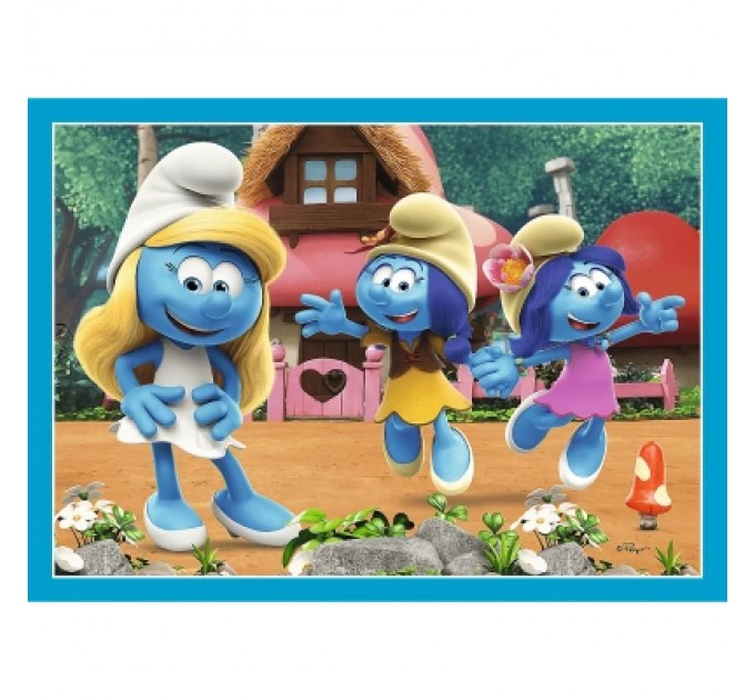 Trefl Пазл Trefl The Smurfs Село Смурфів 4 in 1 (35, 48, 54, 70) елемента (5900511346565)
