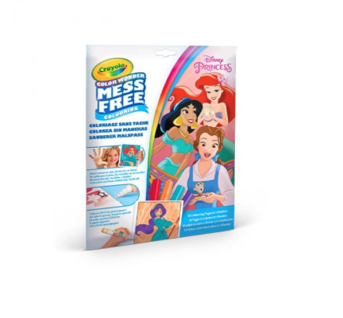 Crayola Набір для творчості Crayola Розмальовка Color Wonder Disney Princess, 18 сторінок (75-2813)