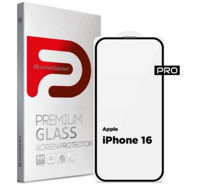 Armorstandart Скло захисне Armorstandart Pro Apple iPhone 16 with mesh (ARM87026)