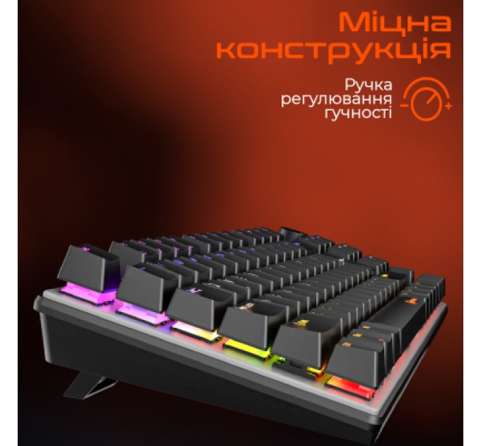 Клавіатура Meetion MK009 Pro Red Switch USB Type-C Black (MT-MK009Pro-W-RUA)