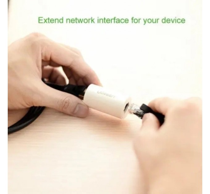 Зрощувач RJ-45 NW116 Ethernet Connector White UGREEN (20391)