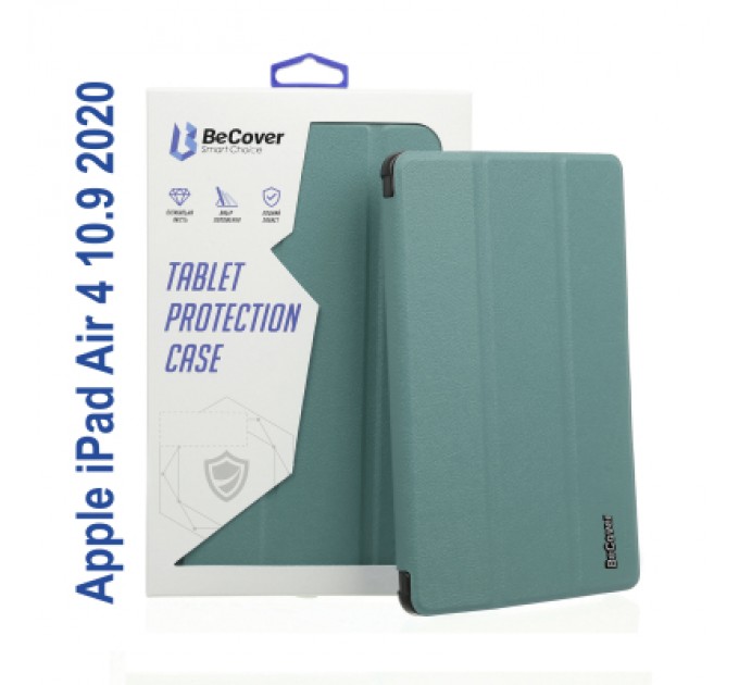 BeCover Чохол до планшета BeCover Soft Edge Pencil mount Apple iPad Air 4 10.9 2020/2021 Dark Green (706818)