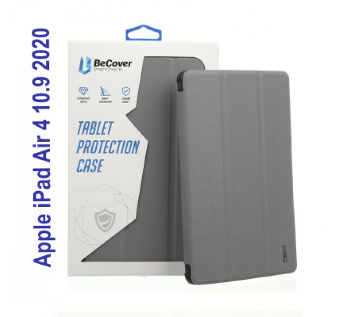 BeCover Чохол до планшета BeCover Soft Edge Pencil mount Apple iPad Air 4 10.9 2020/2021 Gray (706820)