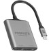 Promate Перехідник USB-C to 2xHDMI 4K Promate (medialink-h2.grey)