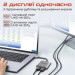 Promate Перехідник USB-C to 2xHDMI 4K Promate (medialink-h2.grey)