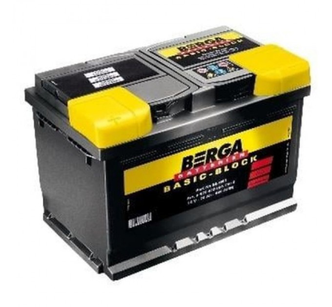 Акумулятор автомобільний Berga Basicblock 70Ah Н Ев (-/+) (640EN) (5701440647902)