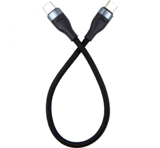 Дата кабель USB 2.0 AM to USB-C 0.25m black Dengos (NTK-TC-TC-SHRT-BLACK)