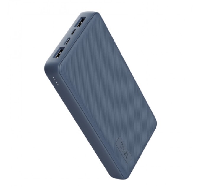 Батарея універсальна Trust Primo 20000 mAh ECO (USB-C/3A, 2*USB-A/2.4А) Blue (25026_TRUST)