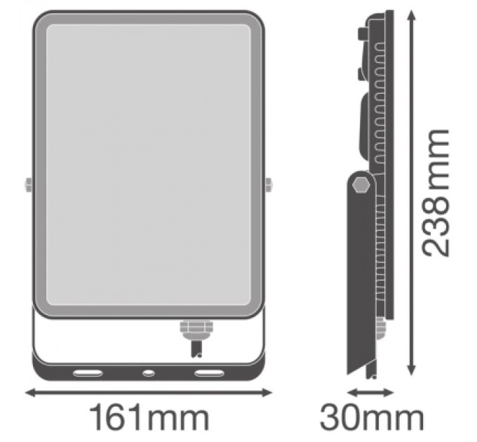 Прожектор LEDVANCE FL ESSENTIAL 50W 830 BK IP65 (4058075768116)