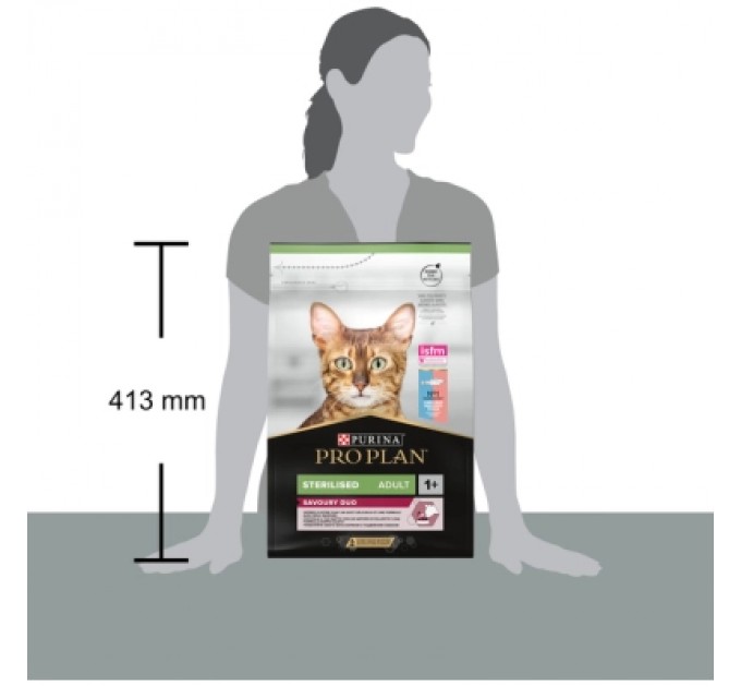 Сухий корм для кішок Purina Pro Plan Sterilised Adult 1+ Savoury Duo Після стерилізації З тріскою та фореллю 3 кг (7613036732550)