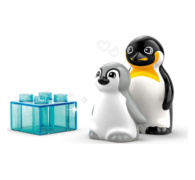 Конструктор LEGO DUPLO Town Сімейства диких тварин: Пінгвіни та Леви (10442)