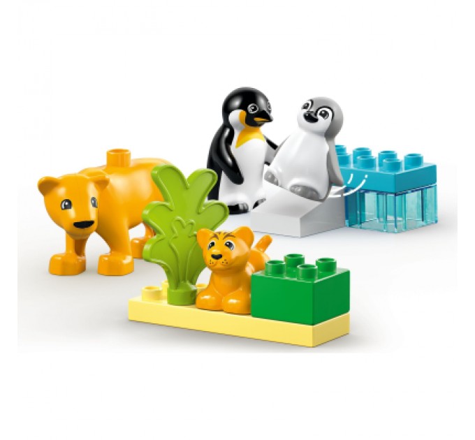 Конструктор LEGO DUPLO Town Сімейства диких тварин: Пінгвіни та Леви (10442)