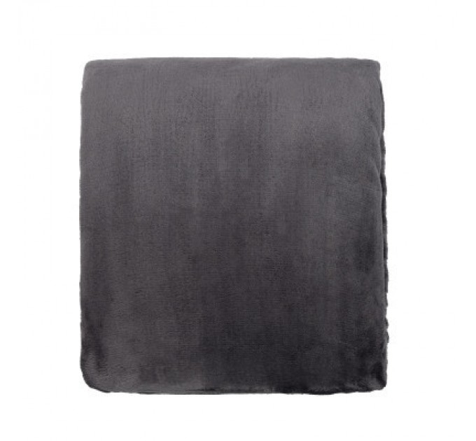 Плед Ardesto Flannel 100% поліестер, темно-сірий 200х220 см (ART0213SB)