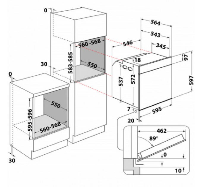 Духова шафа Whirlpool WOI5S8PM2SWAWMD54MWWOI78PT1SBA (WOI5S8PM2SWA)