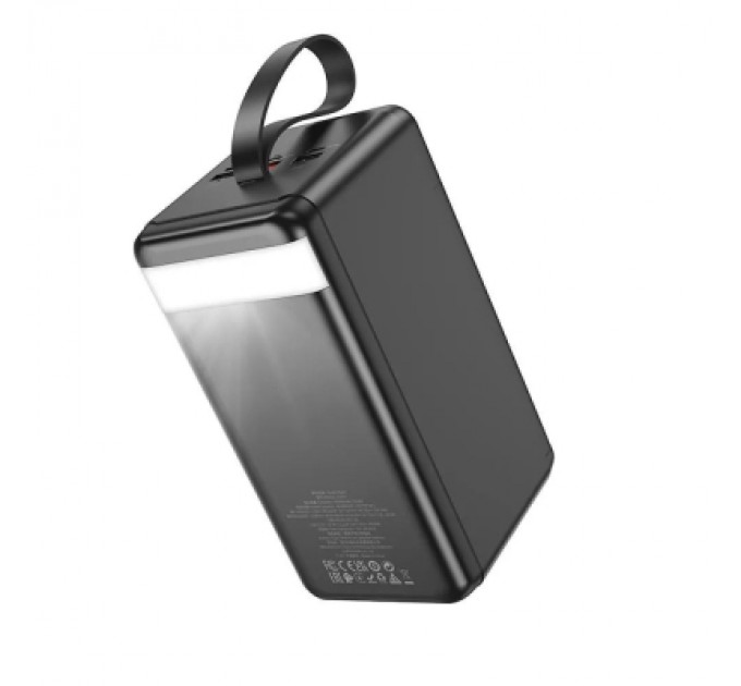 Батарея універсальна HOCO 90000mAh Element PD/20W, QC/FCP/SCP/AFC/22.5W, LCD, LED Lamp Black (J123D / 714778)