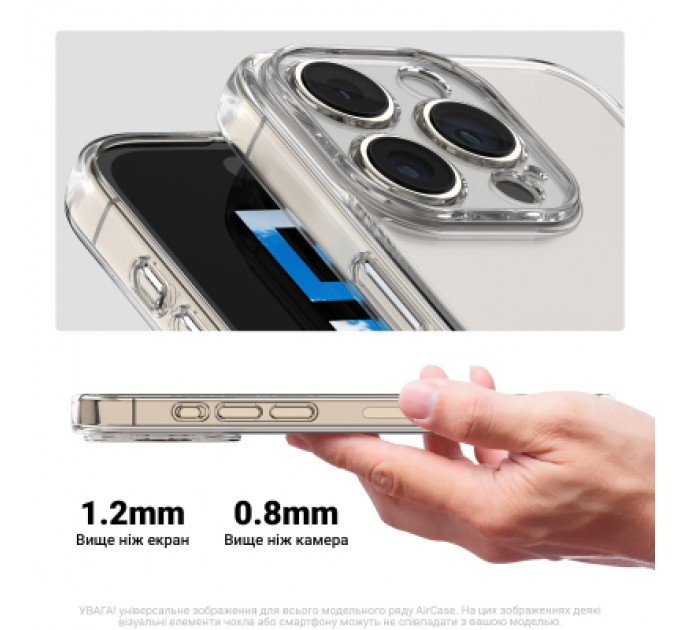 Чохол до мобільного телефона Armorstandart Air Tecno Spark Go 2 4G Camera cover Clear (ARM87138)