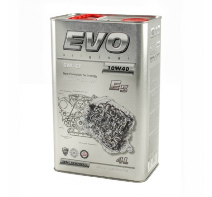 Моторна олива EVO E5 10W-40 SM/CF 4L (E5 4L 10W-40)