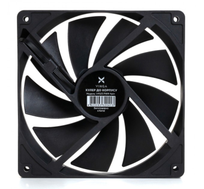 Кулер до корпусу Vinga 14025 PWM 4pin