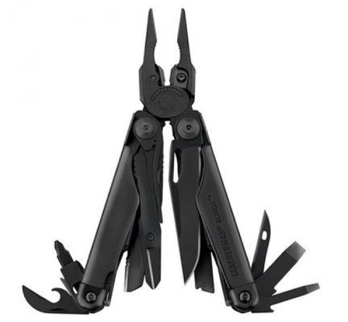 Мультитул Leatherman Surge BLACK, чехол MOLLE, картонная коробка (831333)