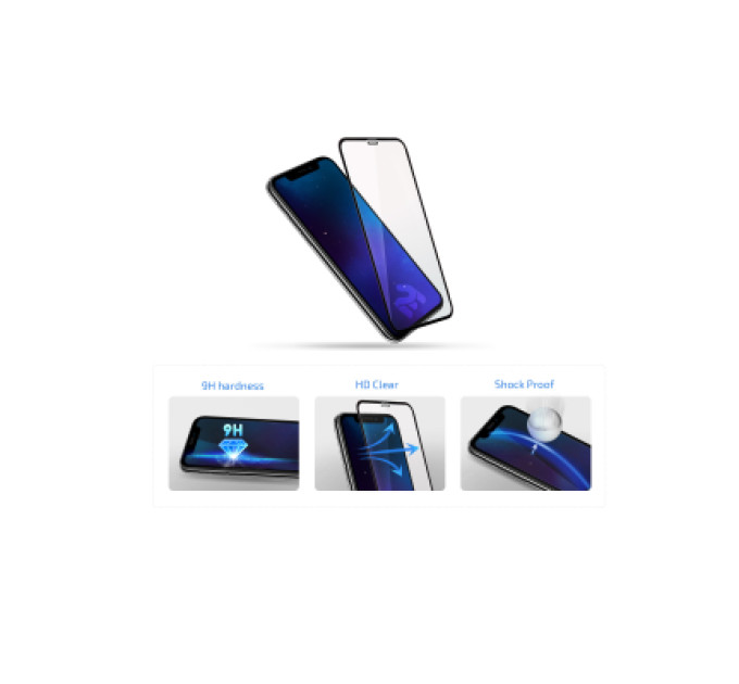 2E Скло захисне 2E Apple iPhone 16 Pro Max 2.5D FCFG black (2E-IP-16PM-6.9-SMFCFG-BB)