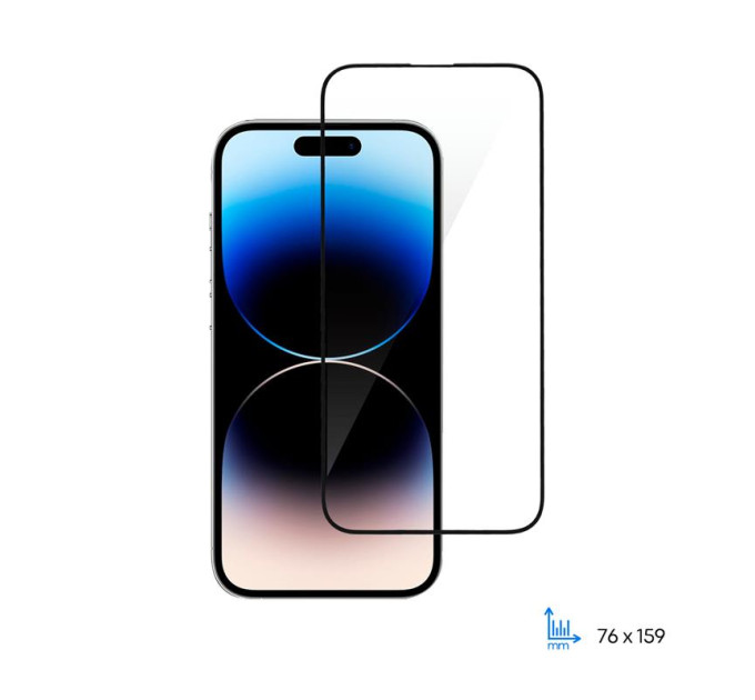 2E Скло захисне 2E iPhone 14 Pro Max 2.5D FCFG black (2E-IP-14PM-6.7-SMFCFG-BB)