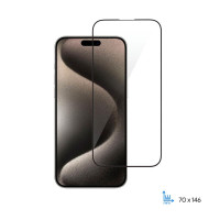 Скло захисне 2E iPhone 15 Pro 2.5D FCFG black (2E-IP-15P-6.1-SMFCFG-BB)