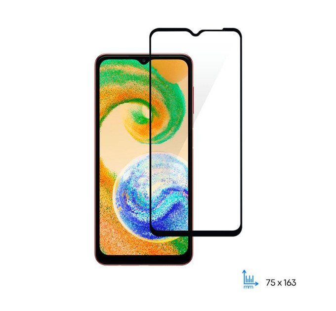 2E Скло захисне 2E Samsung Galaxy A04-A04s (A045-A047) 2.5D FCFG black (2E-G-A04-A04S-SMFCFG-BB)