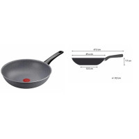 Сковорода WOK Tefal Hard Stone 28 см (D4561932)
