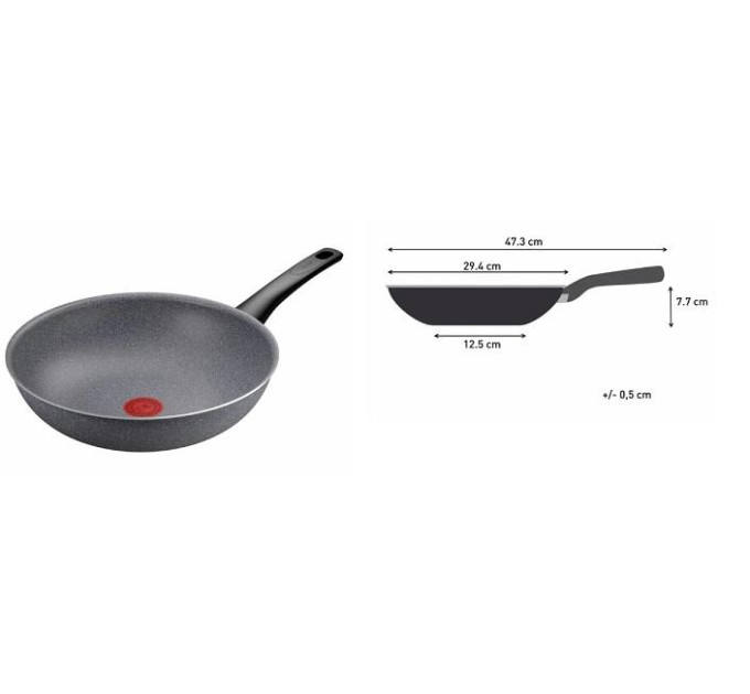 Tefal Сковорода WOK Tefal Hard Stone 28 см (D4561932)