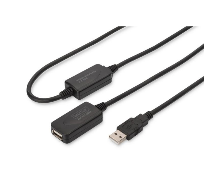 Digitus Дата кабель USB 2.0 AM/AF 20.0 m active Digitus (DA-73102)