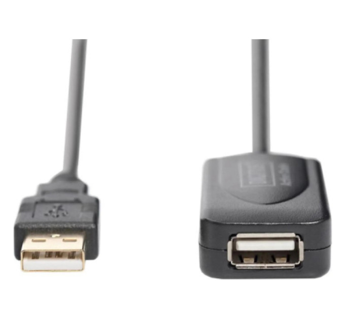 Digitus Дата кабель USB 2.0 AM/AF 5.0 m active Digitus (DA-70130-4)