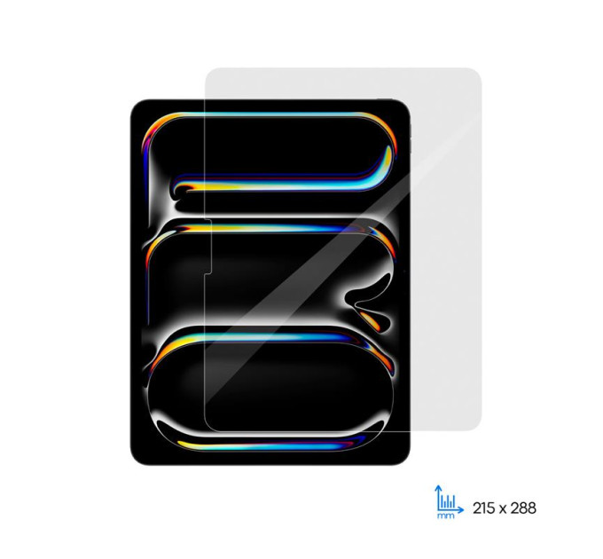 2E Скло захисне 2E iPad Pro 13" (2024), 2.5D (2E-IP-IPD-P13-LT2.5D-CL)