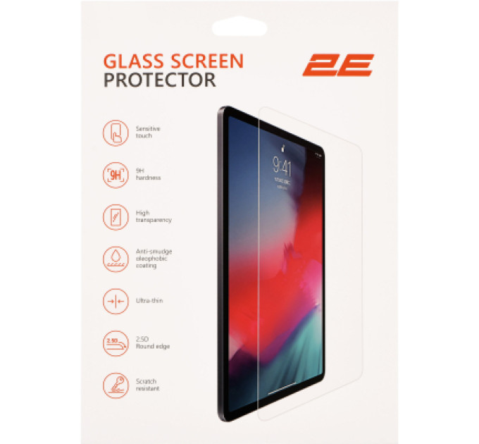 2E Скло захисне 2E iPad Pro 13" (2024), 2.5D (2E-IP-IPD-P13-LT2.5D-CL)