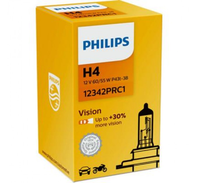 Автолампа Philips галогенова 60/55W (12342 PR C1)