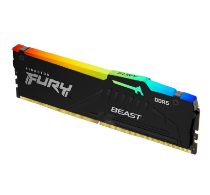 Kingston Fury (ex.HyperX) Модуль пам'яті для комп'ютера DDR5 32GB 5200 MHz Beast RGB EXPO Black Kingston Fury (ex.HyperX) (KF552C40BB2A-32)