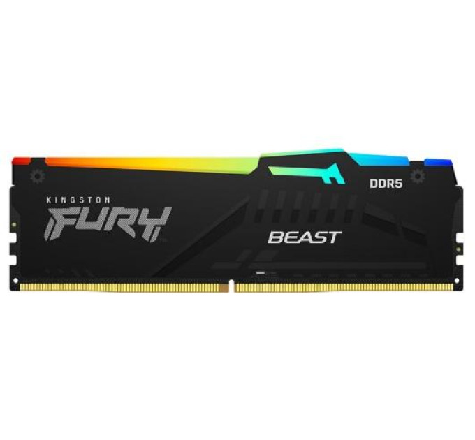 Kingston Fury (ex.HyperX) Модуль пам'яті для комп'ютера DDR5 64GB 5600 MHz Beast RGB EXPO Black Kingston Fury (ex.HyperX) (KF556C36BBEA-64)