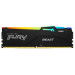 Kingston Fury (ex.HyperX) Модуль пам'яті для комп'ютера DDR5 64GB 5600 MHz Beast RGB EXPO Black Kingston Fury (ex.HyperX) (KF556C36BBEA-64)