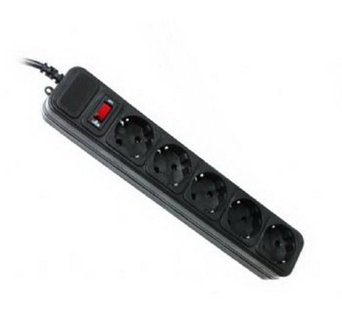 Gembird Фільтр живлення Gembird 5 розеток 4,5м Black (SPG5-G-15B)