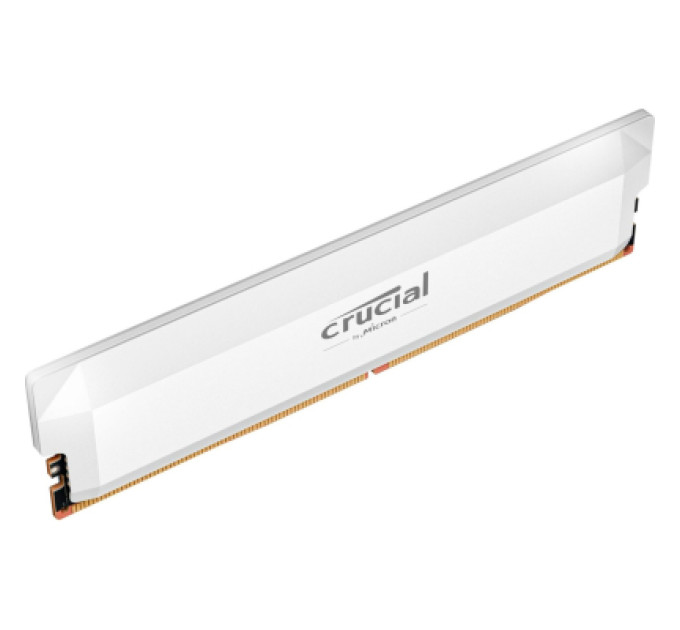 Crucial Модуль пам'яті для комп'ютера DDR5 16GB 6400 MHz Pro Overclocking White Micron (CP16G64C38U5W)