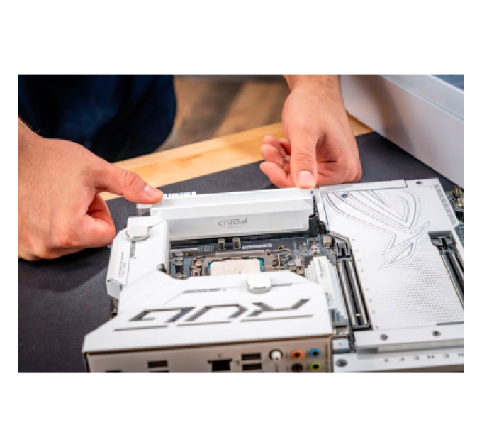 Crucial Модуль пам'яті для комп'ютера DDR5 16GB 6400 MHz Pro Overclocking White Micron (CP16G64C38U5W)
