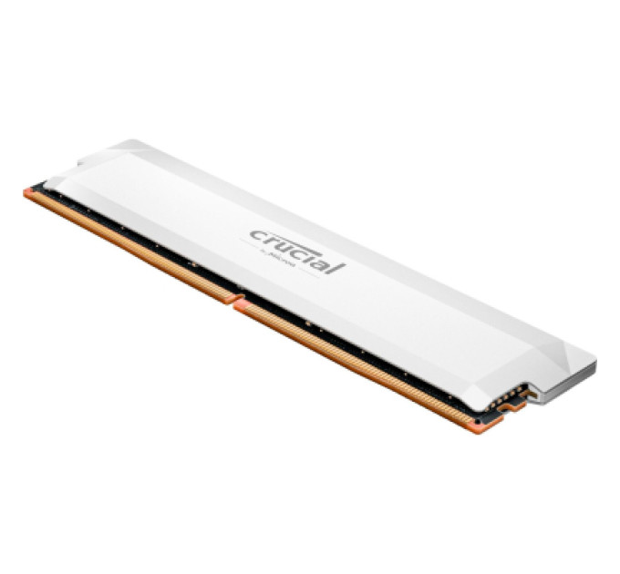 Crucial Модуль пам'яті для комп'ютера DDR5 16GB 6400 MHz Pro Overclocking White Micron (CP16G64C38U5W)