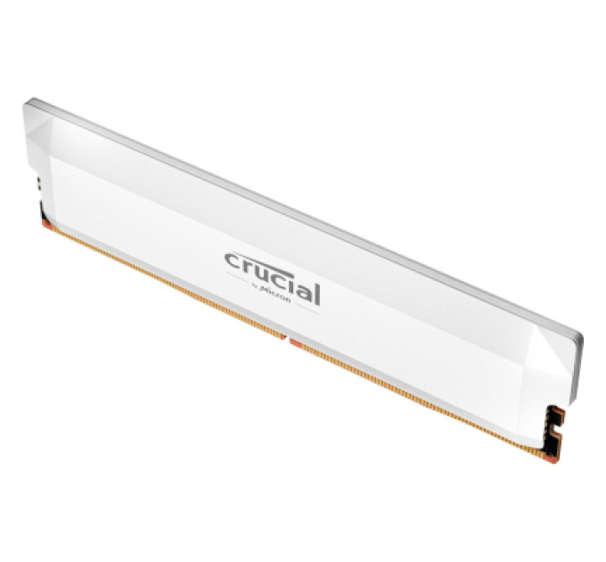 Crucial Модуль пам'яті для комп'ютера DDR5 16GB 6400 MHz Pro Overclocking White Micron (CP16G64C38U5W)