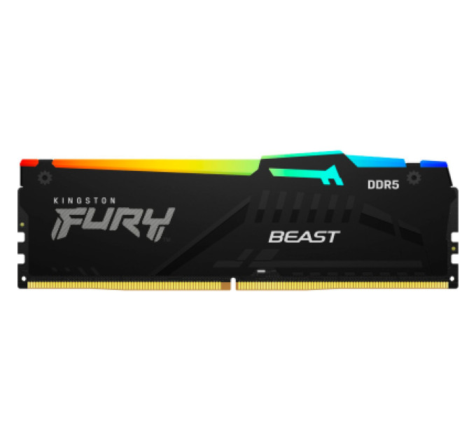 Kingston Fury (ex.HyperX) Модуль пам'яті для комп'ютера DDR5 64GB (2x32GB) 5600 MHz Beast RGB EXPO Black Kingston Fury (ex.HyperX) (KF556C40BBA-64)