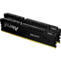 Модуль пам'яті для комп'ютера DDR5 64GB (2x32GB) 6000 MHz Beast EXPO Black Kingston Fury (ex.HyperX) (KF560C36BBE2K2-64)
