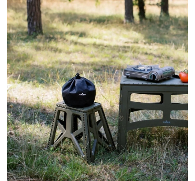 Tribe Стілець складаний Tribe Camp Chair High пластиковий Olive (T-EF-0002-olive)