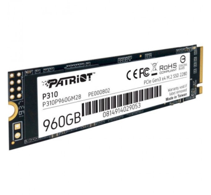 Patriot Накопичувач SSD M.2 2280 960GB Patriot (P310P960GM28)
