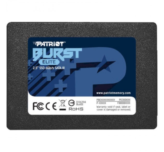 Patriot Накопичувач SSD 2.5" 1.92TB Burst Elite Patriot (PBE192TS25SSDR)